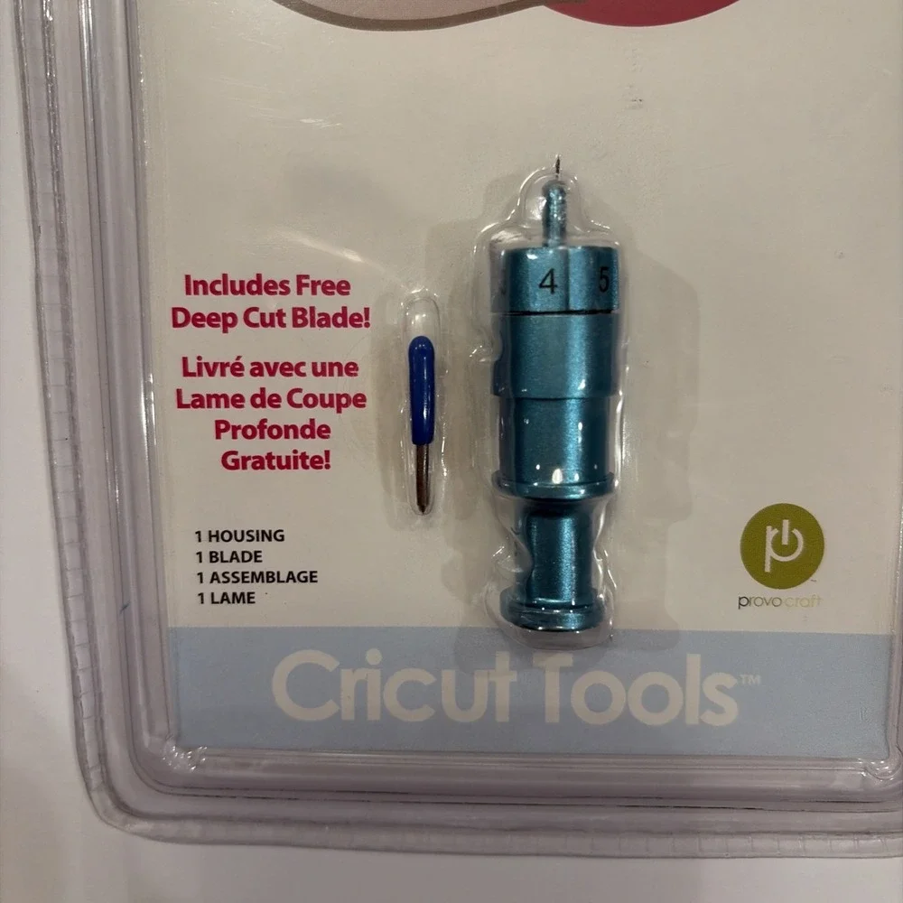 Cricut Deep Cut Blade with Housing‎   New/Sealed 29-0631
